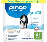 Pingo Pañales Braguitas Ecológicos Talla 6 (+ de 16kg), bolsa de 26 braguitas
