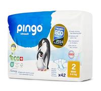 Pingo Pañales Ecológicos Talla 2 Mini (3-6kg), 1 bolsa de 42 pañales