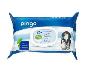 Pingo Toallitas Deshechables Ecológicas 80 uds