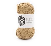 Pingouin - Ovillo de lana Pingo Raphia Like - Lana para crochet y para tejer - 100% POLIÉSTER - Aguja nº6 - Color BLANCO