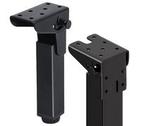 pingping1991 2PCS Patas de Mesa Plegables de Hierro,Patas de Soporte de Muebles Abatibles 90° Plegables,Bisagras Autoblocantes,para Mesa de Ordenador Portátil, Sofá Armario,Negro