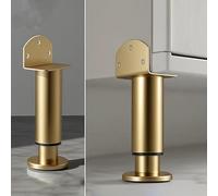 pingping1991 4 pcs Pies Regulables de Mueble Metal,Patas Ajustables para Sofá Capacidad de Carga hasta 800 KG,para Muebles,para Sofá Mesa Estantes Mueble de Televisión