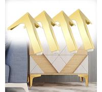 pingping1991 4 Pcs Triangulares de Metal para Muebles,DIY Muebles Patas de Mesa Gabinete Patas Pies de Repuesto para Sofá,para mesita de Noche, Mueble de TV, Armario, etc