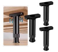 pingping1991 Patas Ajustables de Somier,4 Piezas Patas Marco de Cama Patas Soporte Muebles Universales Listones Centrales de Apoyo Patas para Cama Sofá Armario