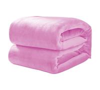 PINGSANL Manta Sofa 190 x 250 cm Transpirable Manta Ligera Lavables Máquina para Sofá, Silla y Cama, Decorativa Todo El Año, Rosa