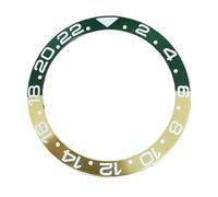 PINGSHI Boutique UK 1 Inserto de Bisel for Reloj Digital Aluminio y magnesio 38 mm, Accesorio conversión for Cajas 40 Relojes Traveler(Green Gold)