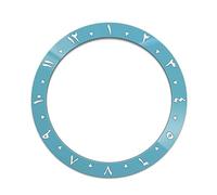 PINGSHI Boutique UK Ceramic Bezel Insert 38mm Fit for SKX007, Curved Ring Replacement for Watch Case NH35 NH36 Movement Parts Relojes Traveler