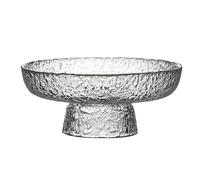 PINGSHI Boutique UK Hammered Glass Fruit Bowl,Large Decorative Serving Tray for Nuts, Candy & Snacks,Creative Coffee Table Centerpiece for Living Room