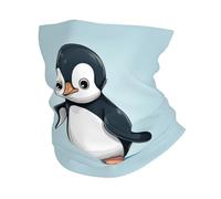 Pingüino Adorable Calentador De Cuello Cómodo Bufanda Facial Durable Pasamontañas para Caza Correr Pesca 25X50Cm