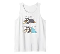 Pingüino Amante del café cafeína madrugada madrugada Camiseta sin Mangas