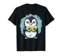 Pingüino Amante Motivo Animal Print Lindo Aguacate Pingüino Pájaro Camiseta