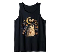 Pingüino Celestial Bohemio con Estampado Floral Camiseta sin Mangas