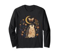 Pingüino Celestial Bohemio con Estampado Floral Manga Larga