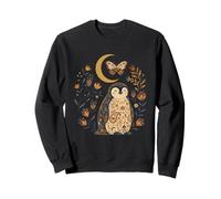 Pingüino Celestial Bohemio con Estampado Floral Sudadera