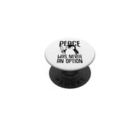 Pingüino con Cuchillo La Paz Nunca fue una opción Meme Divertido PopSockets PopGrip Adhesivo