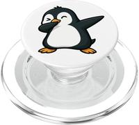 Pingüino de dibujos animados fresco dabbing con un guiño PopSockets PopGrip para MagSafe