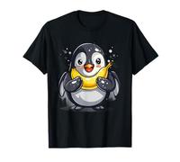 Pingüino de plátano lindo dibujo animal arte acuarela Camiseta