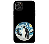 Pingüino Emperador Antártida - Van Gogh Starry Night Style Carcasa para iPhone 11 Pro Max
