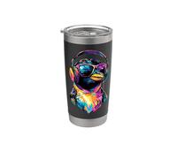 Pingüino Emperador Pingüino Enano Amor Lindo Pingüinos Vaso térmico de acero inoxidable de doble pared
