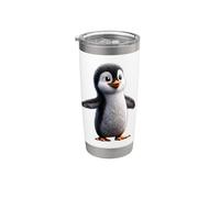 Pingüino Emperador Pingüino Enano Amor Lindo Pingüinos Vaso térmico de acero inoxidable de doble pared