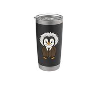 Pingüino Física Inteligente Nerd Teórica Vaso térmico de acero inoxidable de doble pared
