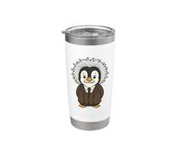 Pingüino Física Inteligente Nerd Teórica Vaso térmico de acero inoxidable de doble pared