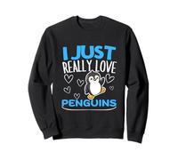 Pingüino I Just Really Love Penguins Sudadera