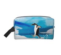 Pingüino Impreso, Bolsa de Maquillaje Bolsa de cosméticos Bolsa de artículos de tocador de Viaje portátil Organizador de Bolsa de Maquillaje
