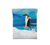 Pingüino Impreso, Squeeze Top Wallet Bolsa de Almacenamiento para Mujer Monedero pequeño Bolsa de Cambio