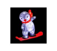 Pingüino luminoso exterior H30cm 40 LED + transformador Feeric lights & christmas