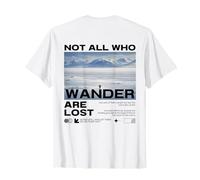 Pingüino Meme But Why Montaña Not All Who Wander Are Lost Camiseta