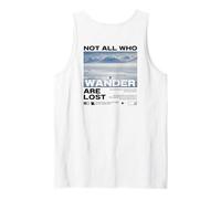 Pingüino Meme But Why Montaña Not All Who Wander Are Lost Camiseta sin Mangas
