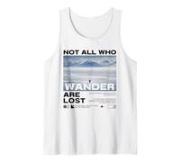 Pingüino Meme But Why Montaña Not All Who Wander Are Lost Camiseta sin Mangas