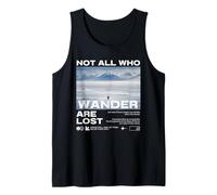 Pingüino Meme But Why Montaña Not All Who Wander Are Lost Camiseta sin Mangas