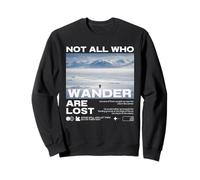 Pingüino Meme But Why Montaña Not All Who Wander Are Lost Sudadera