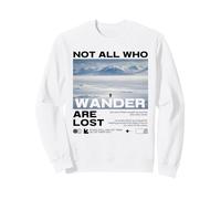 Pingüino Meme But Why Montaña Not All Who Wander Are Lost Sudadera