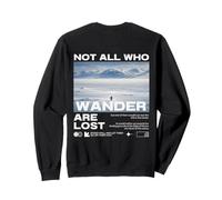 Pingüino Meme But Why Montaña Not All Who Wander Are Lost Sudadera