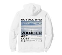 Pingüino Meme But Why Montaña Not All Who Wander Are Lost Sudadera con Capucha