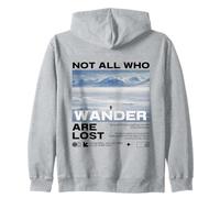 Pingüino Meme But Why Montaña Not All Who Wander Are Lost Sudadera con Capucha