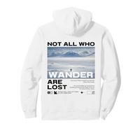 Pingüino Meme But Why Montaña Not All Who Wander Are Lost Sudadera con Capucha