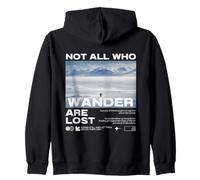 Pingüino Meme But Why Montaña Not All Who Wander Are Lost Sudadera con Capucha