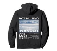 Pingüino Meme But Why Montaña Not All Who Wander Are Lost Sudadera con Capucha