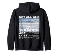 Pingüino Meme But Why Montaña Not All Who Wander Are Lost Sudadera con Capucha