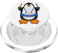 Pingüino Músico Tambor Musica PopSockets PopGrip para MagSafe