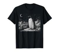 Pingüino Naturaleza Amante Cielo Estrellado Vintage Wildlife Graphic Camiseta