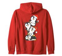 Pingüino Navidad Árbol De Navidad Animales Pingüinos Lindos Sudadera con Capucha