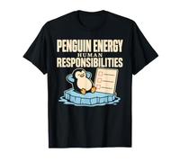 Pingüino Nihilista Existencial Pingüino Divertido Regalo Camiseta