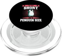 Pingüino No Soy Corto, Soy pingüino tamaño pingüinos PopSockets PopGrip para MagSafe