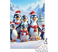 Pingüino Paquete De 1000 Piezas Pingüinos Sing Papel Ecológico Personas Que Aman Entrenamiento Cerebral Portátil Fácil Almacenar Rompecabezas 70x50cm/1000pcs