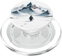 Pingüino Pero por Qué Dirigirse hacia Las Montañas Pingüinos Meme PopSockets PopGrip para MagSafe